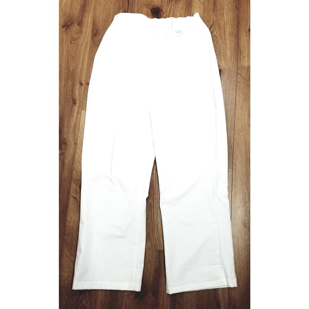 NWOT's- Red Kap Women's White Denim Work Pants Back Elastic Waist Size 16